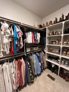 primary closet organization