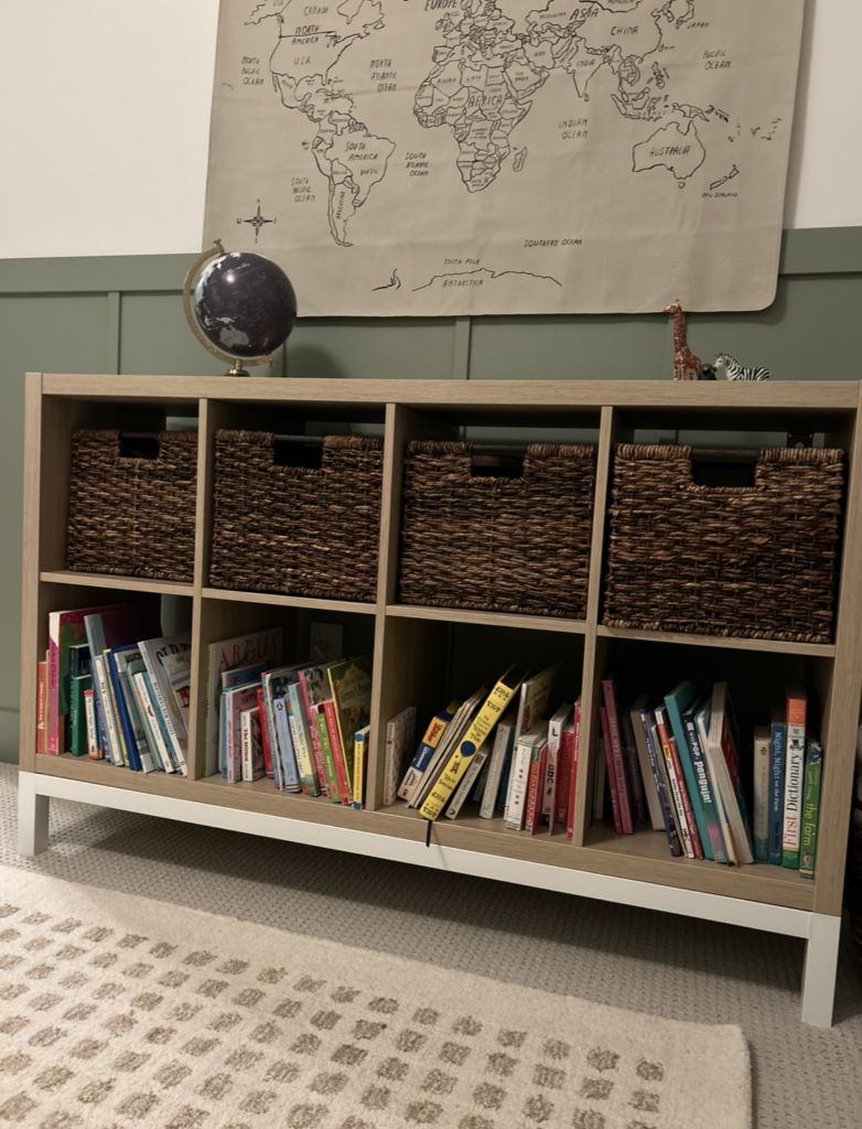 toy and book organization