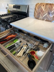 organized kitchen by Omaha home organizer